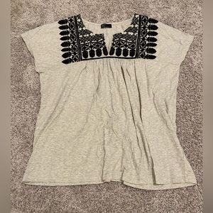 Embroidered top